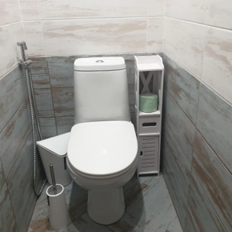 Home Bathroom Vanity Combo - رف تخزين قائم للحمام، خزانة أرضية،