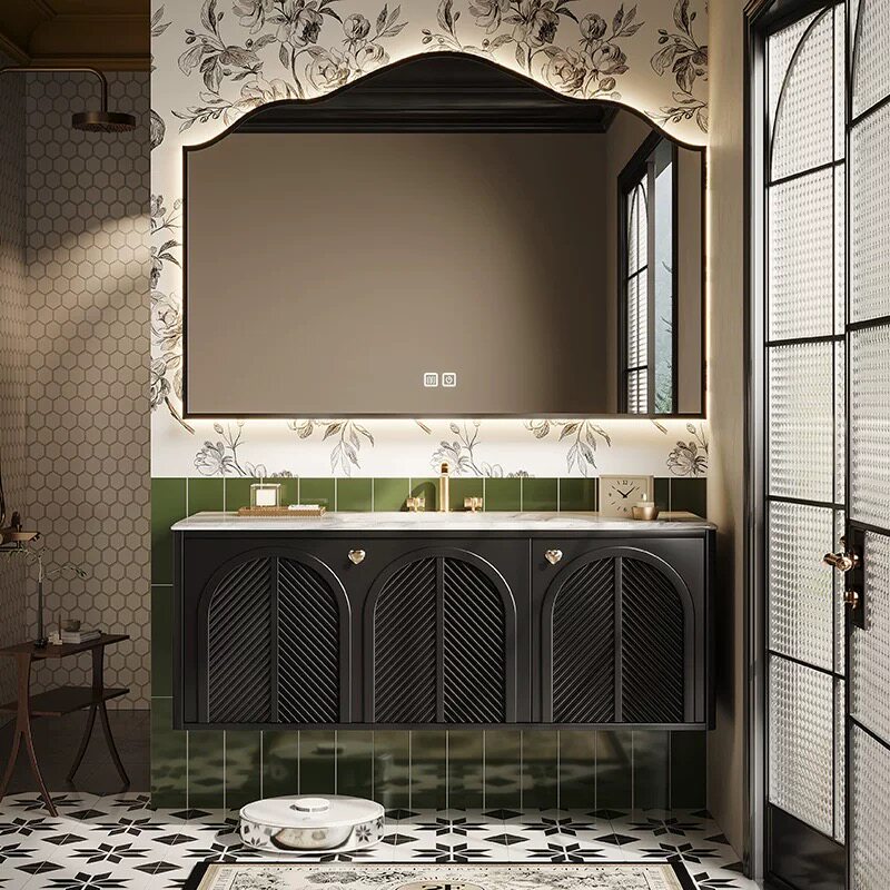 خزانة حمام فاخرة من الخشب بتصم - مراجعة Home Bathroom Vanity Combo وسعره