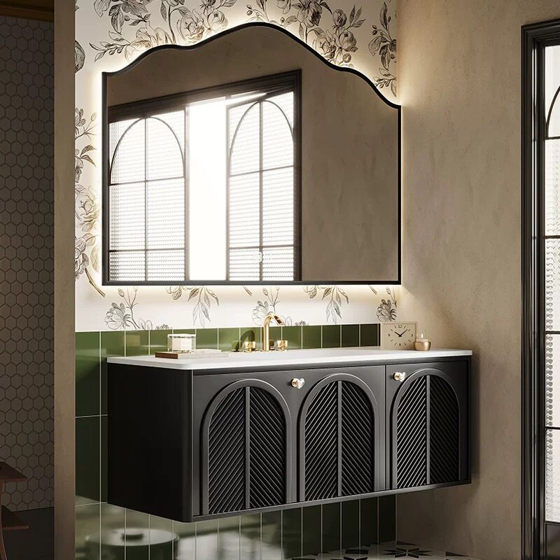 خزانة حمام فاخرة من الخشب بتصم - مراجعة Home Bathroom Vanity Combo وسعره