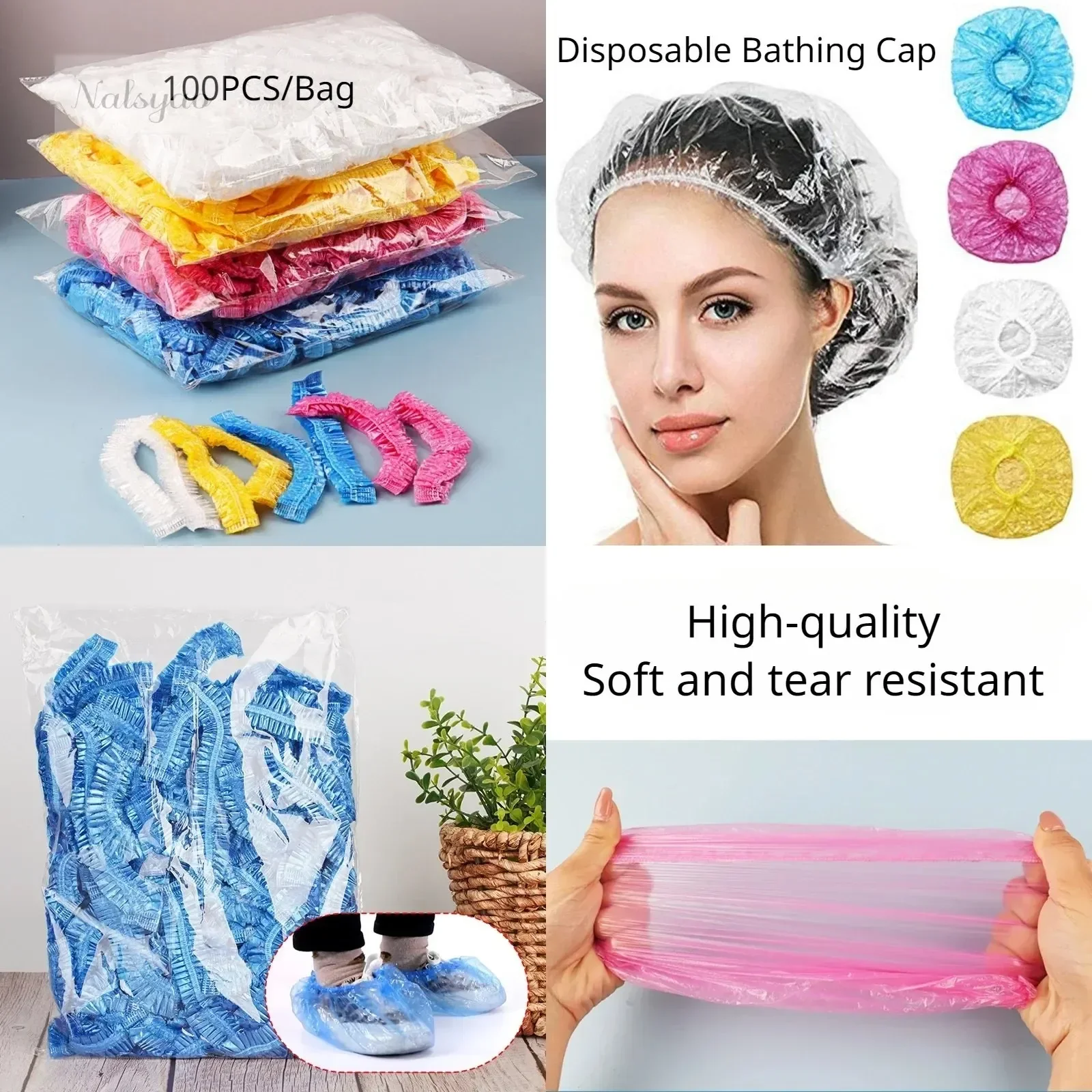أغطية شعر شفافة مقاومة للماء ل - مراجعة Home Essentials Bathroom Storage وسعره